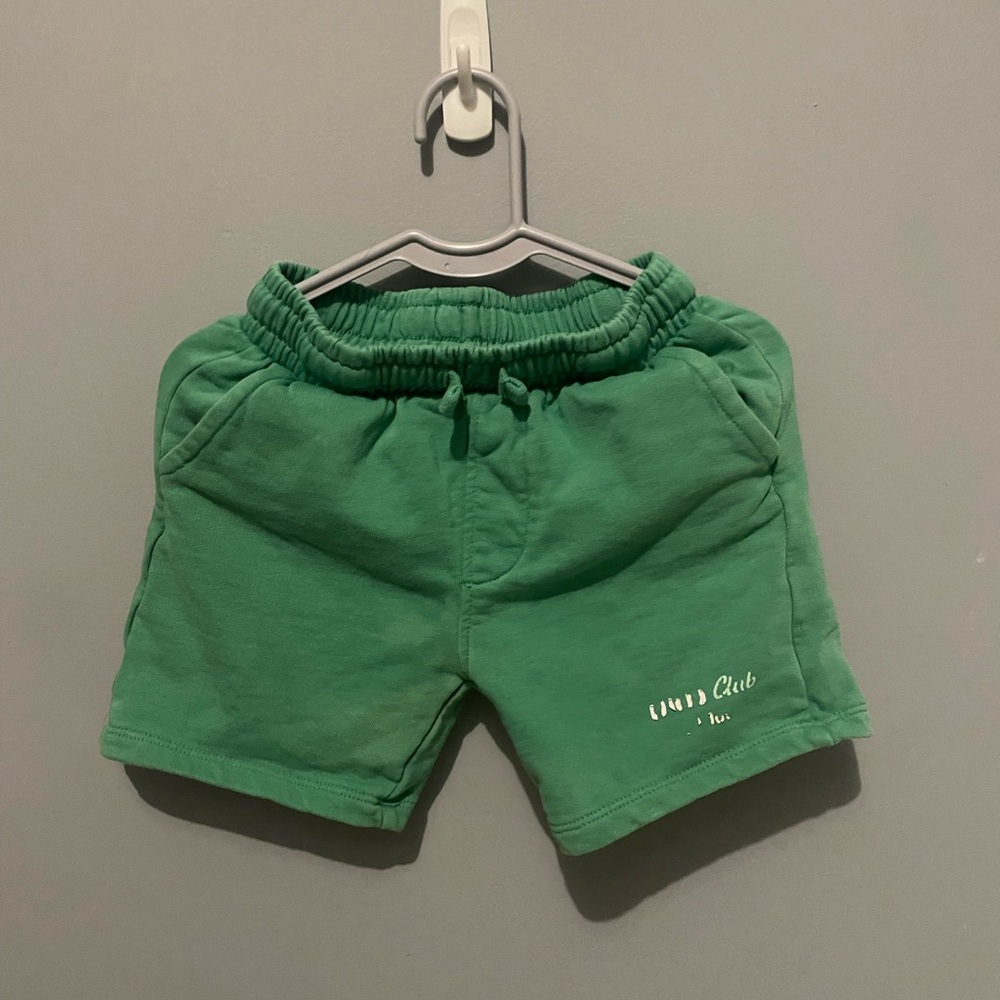 ZARA Green Cotton Shorts‎ size 5 play condition